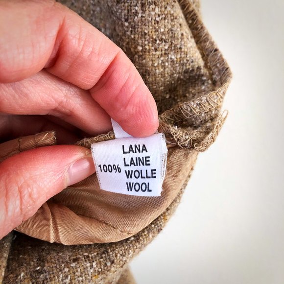 Tono Su Tono Tri-blend Tan Wool Slacks (4) - Picture 5 of 6